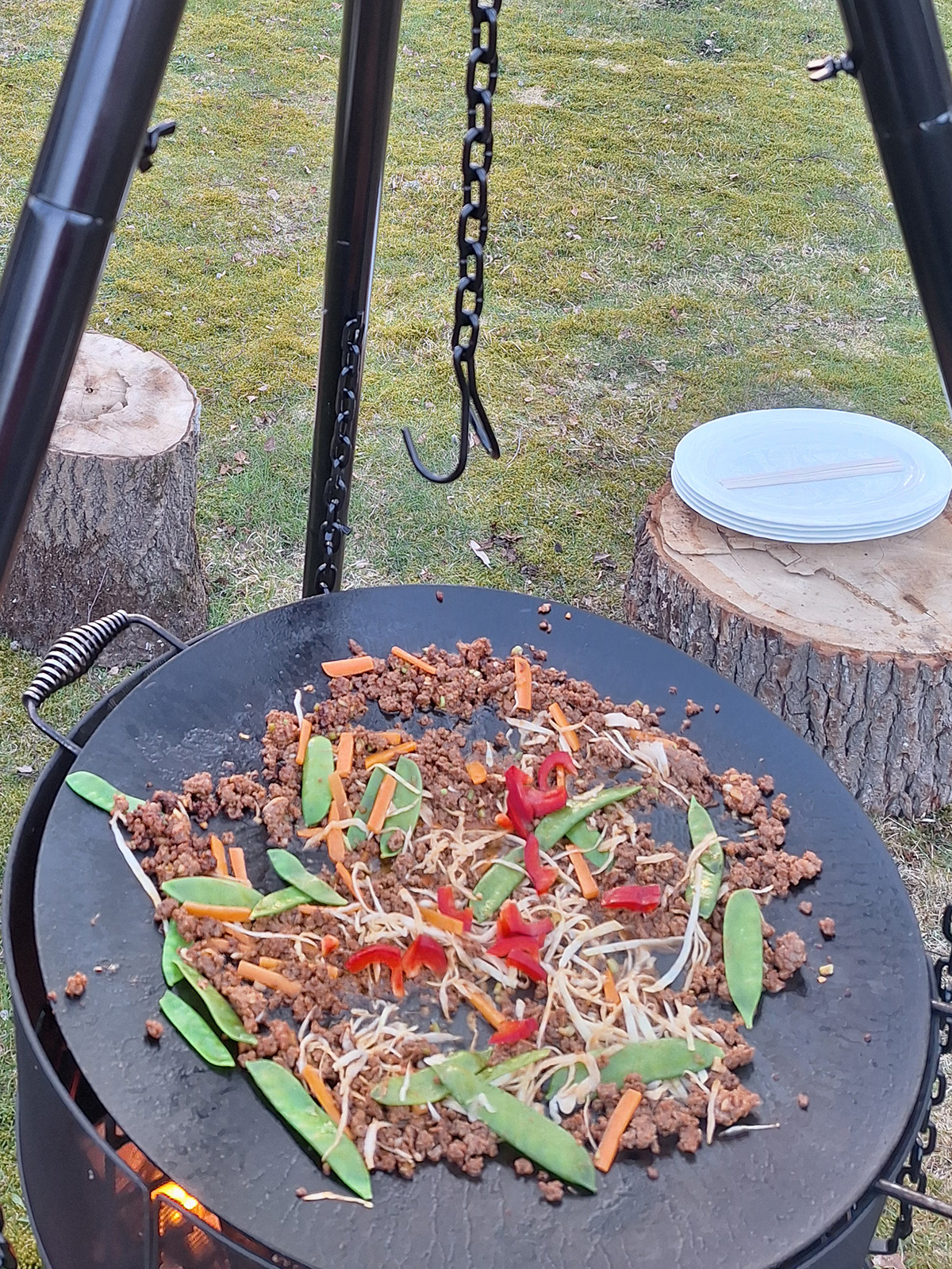 Matlagning över öppen eld